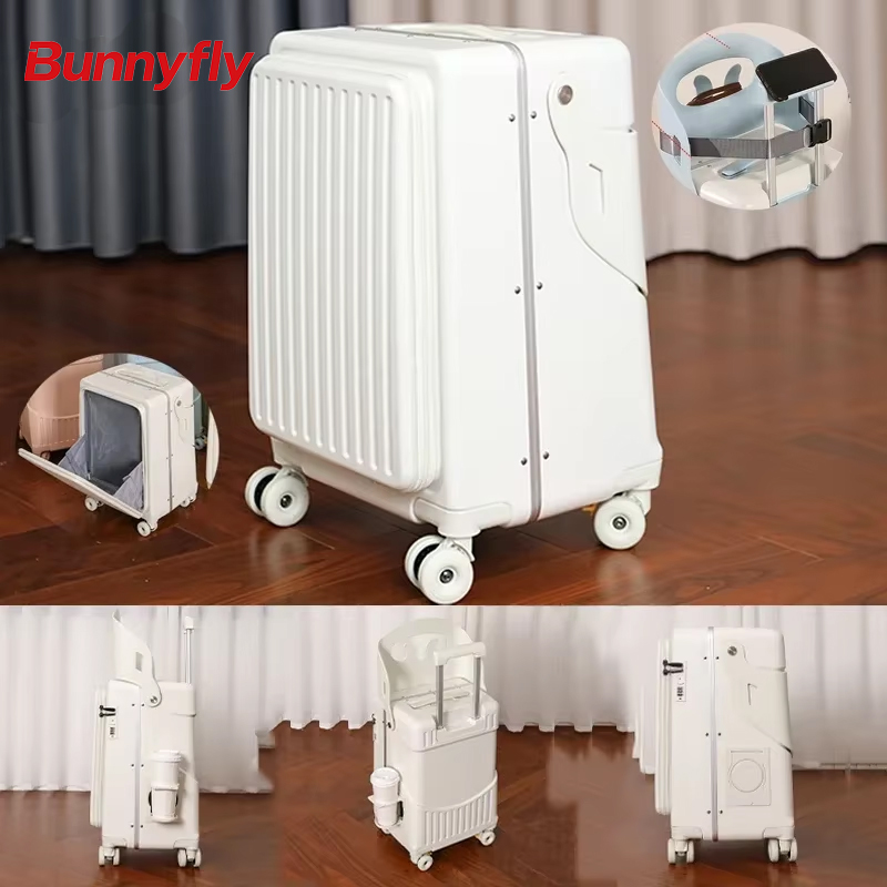 Baby Nursery Trolley - BunnyFly Kid Mom Suitcase with Seat