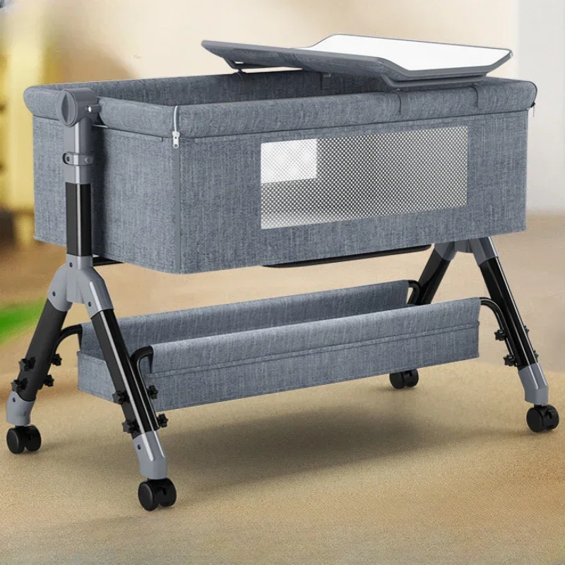 Movable Splicing Crib Foldable - đánh giá và giá Baby Nursery Trolley