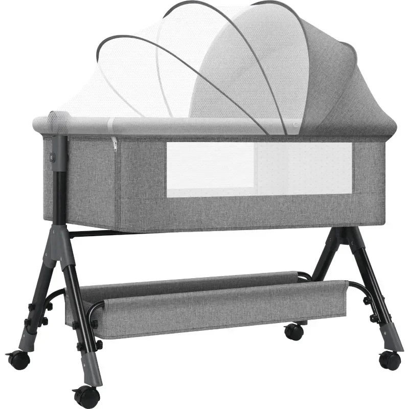 Movable Splicing Crib Foldable - đánh giá và giá Baby Nursery Trolley