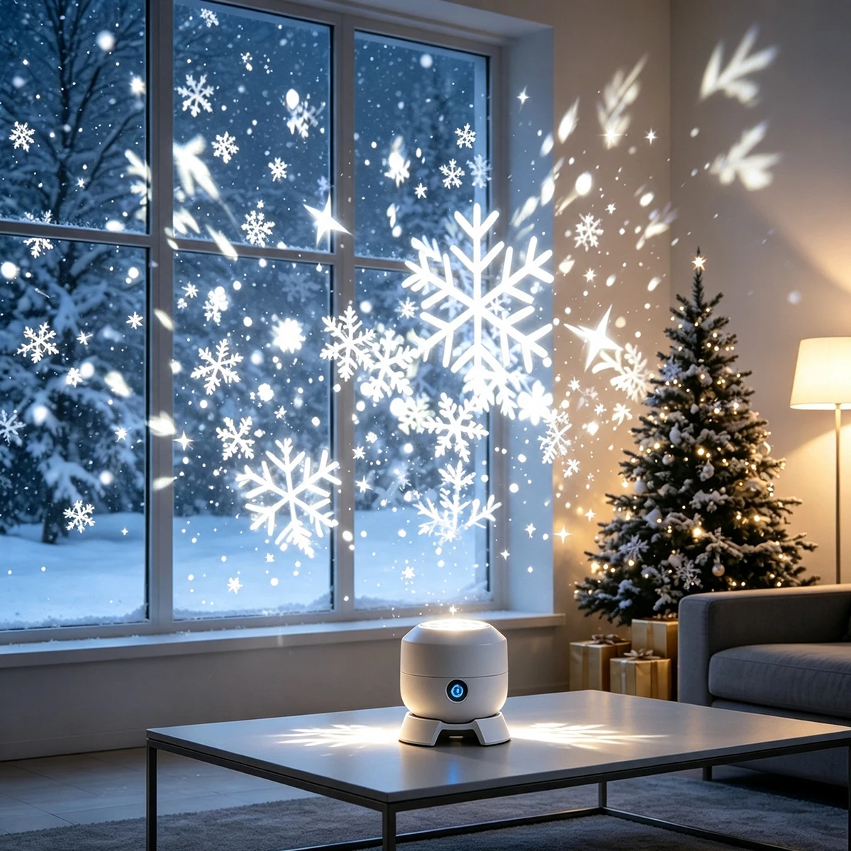 LED Rotating Snowflake Star Pr - đánh giá và giá Baby Nursery Wall Lights