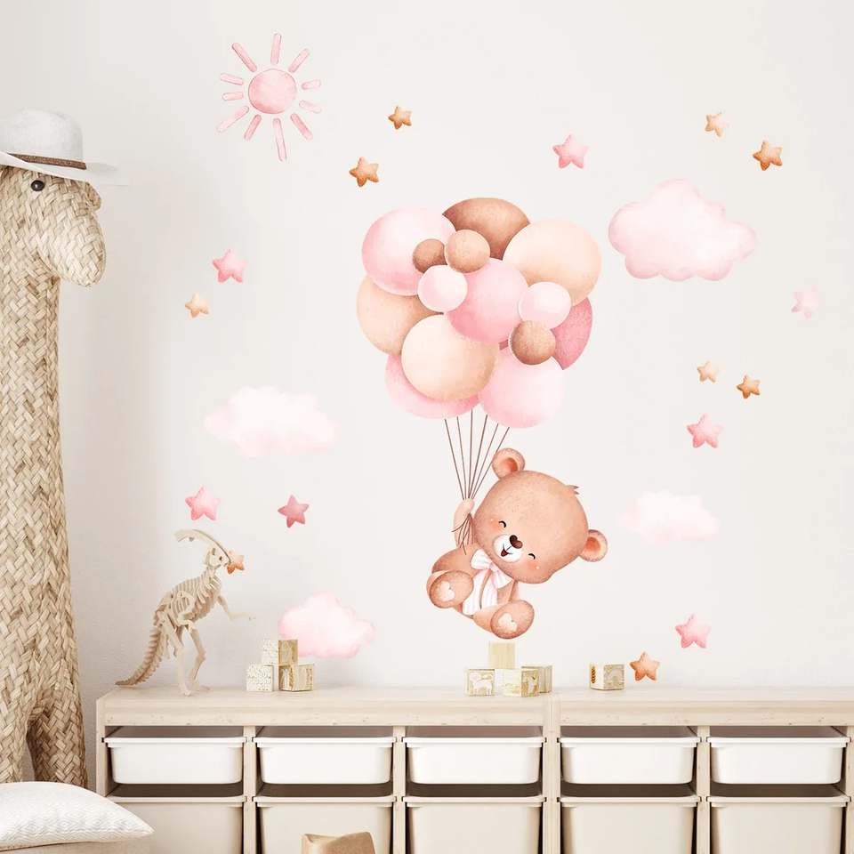 Watercolor Cartoon Balloon Bea - đánh giá và giá Baby Girl Nursery Quotes