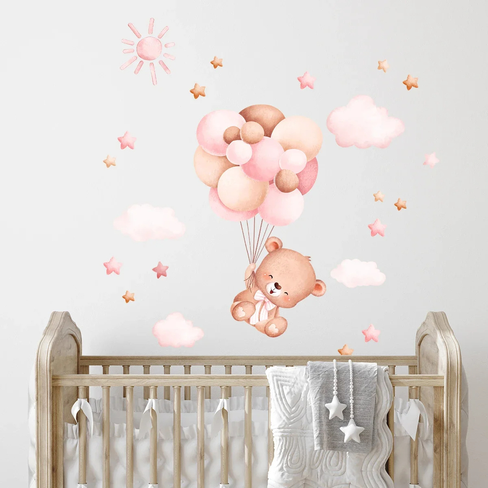 Watercolor Cartoon Balloon Bea - đánh giá và giá Baby Girl Nursery Quotes