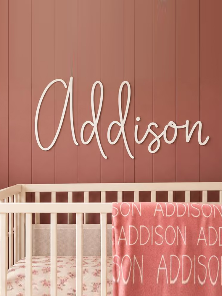 Custom Personalized wooden fir - đánh giá và giá Baby Nursery Decor Girl