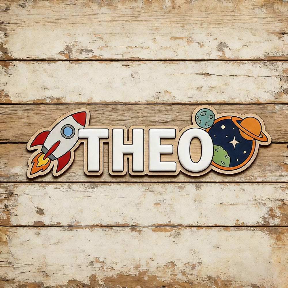 Personalized Space Rocket Name - đánh giá và giá Baby Nursery Boy