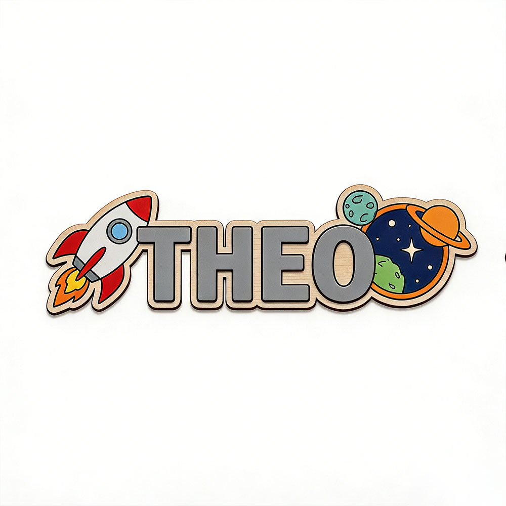 Personalized Space Rocket Name - đánh giá và giá Baby Nursery Boy