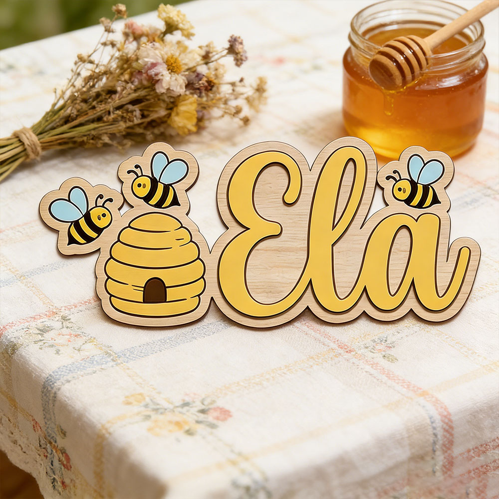 Personalized Cute Bee Hive Nam - đánh giá và giá Baby Nursery Decor Girl