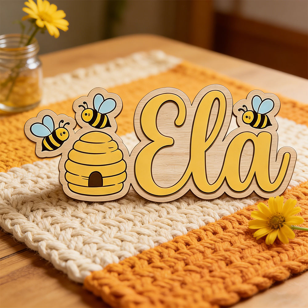 Personalized Cute Bee Hive Nam - đánh giá và giá Baby Nursery Decor Girl