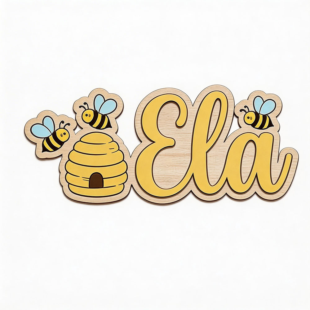 Personalized Cute Bee Hive Nam - đánh giá và giá Baby Nursery Decor Girl