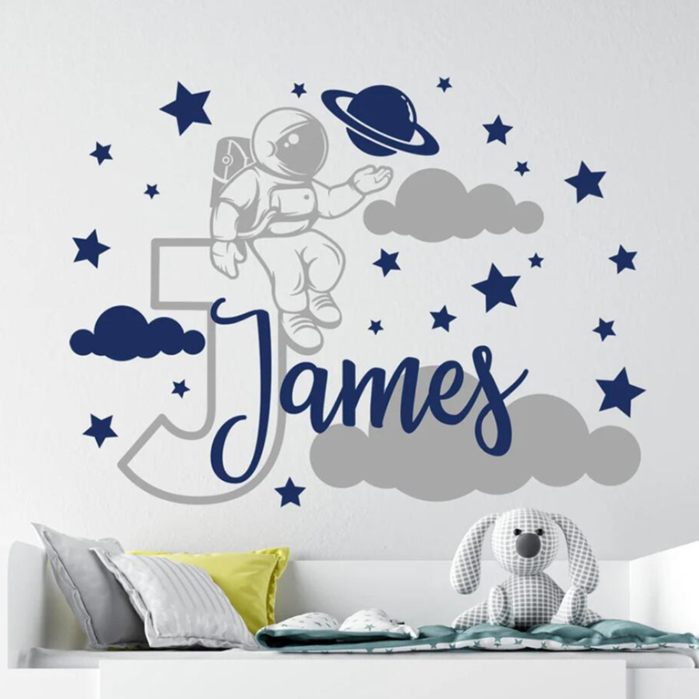 Custom Name Cartoon Space Astr - đánh giá và giá Baby Nursery Boy