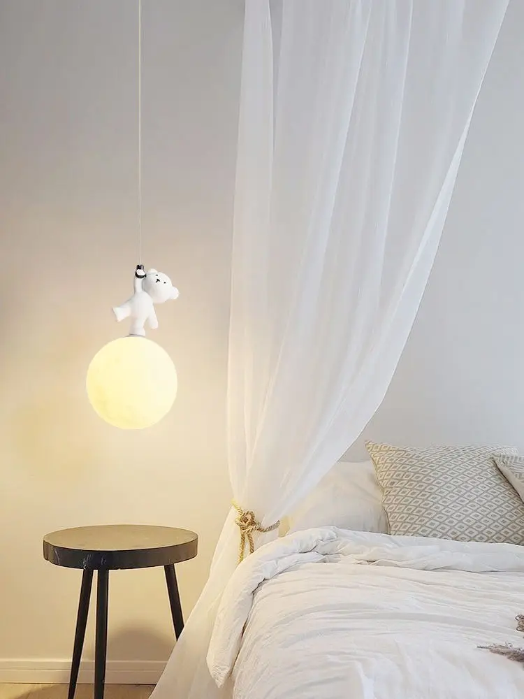 Bear Lamp Cartoon Nursery Beds - đánh giá và giá Baby Nursery Light Fixture