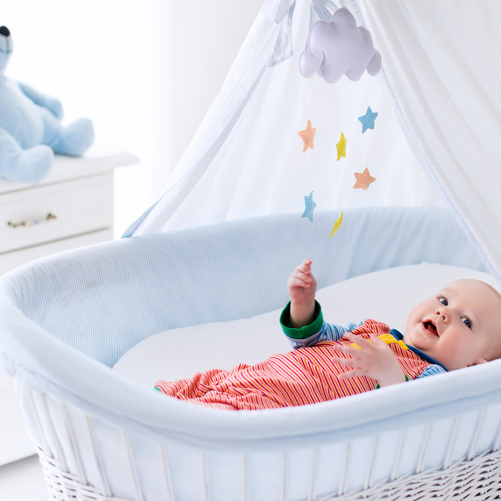 Lovely Cloud Star Felt Wall Ha - đánh giá và giá Baby Nursery Light Fixture