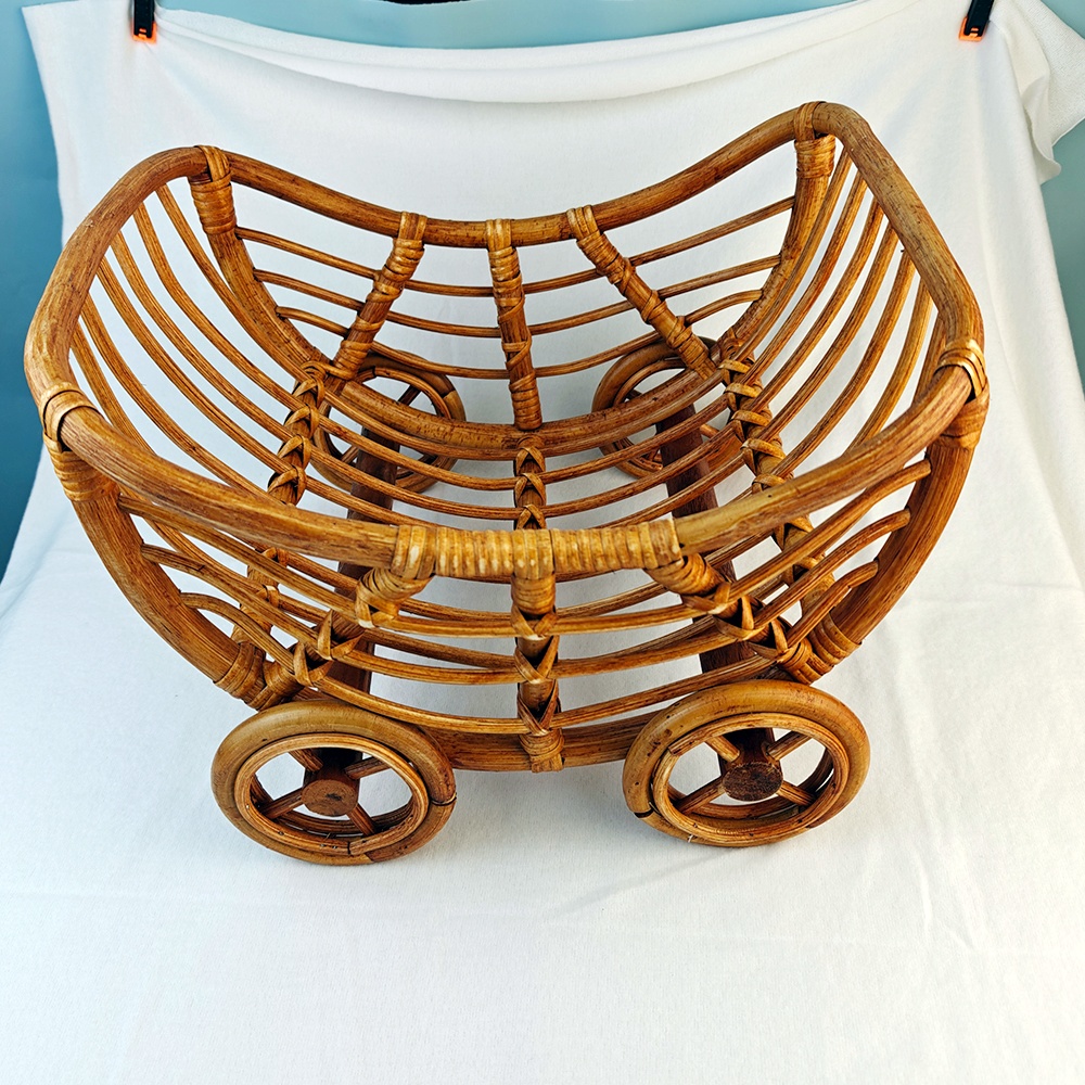 Original Baby Rattan Cart Bask - đánh giá và giá Baby Nursery Trolley